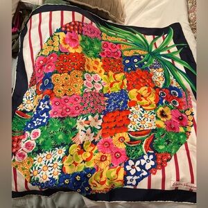 Salvatore Ferragamo Floral Silk Scarf